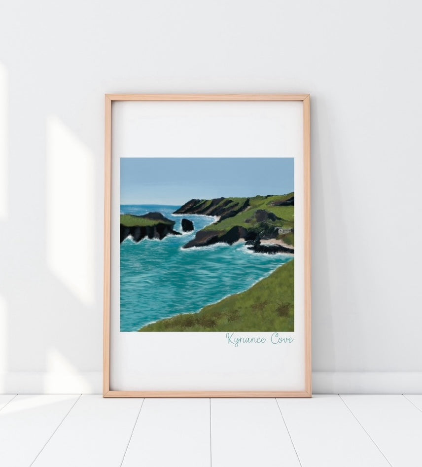 Kynance Cove, Cornwall - A4 unframed artwork