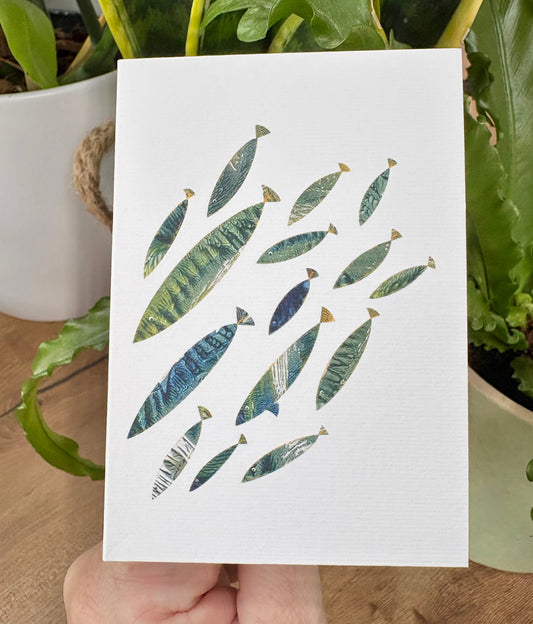 Mini Mackerel Fish A7 Card