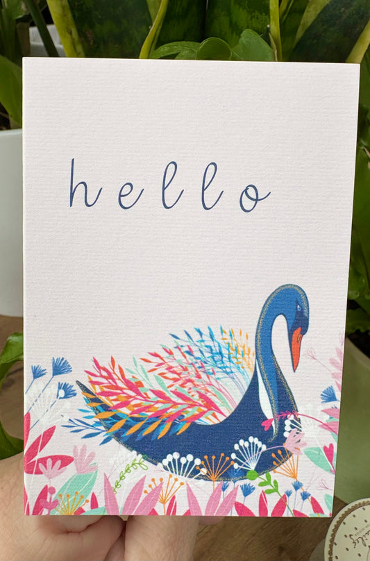 Mini Hello Swan A7 Card