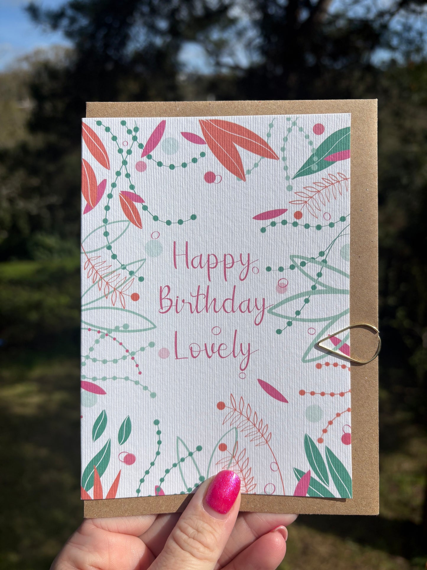 Happy Birthday Lovely A6 size greeting card