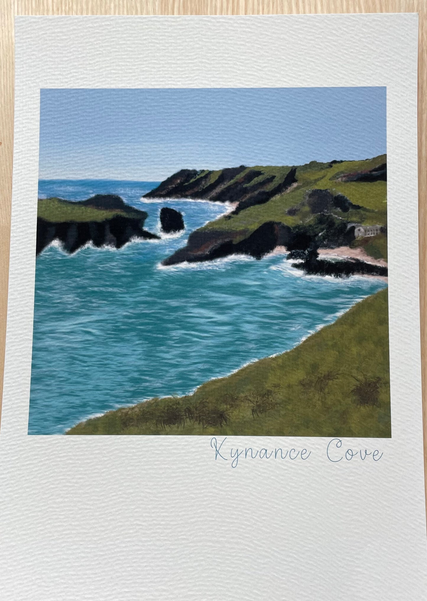 Kynance Cove, Cornwall - A4 unframed artwork