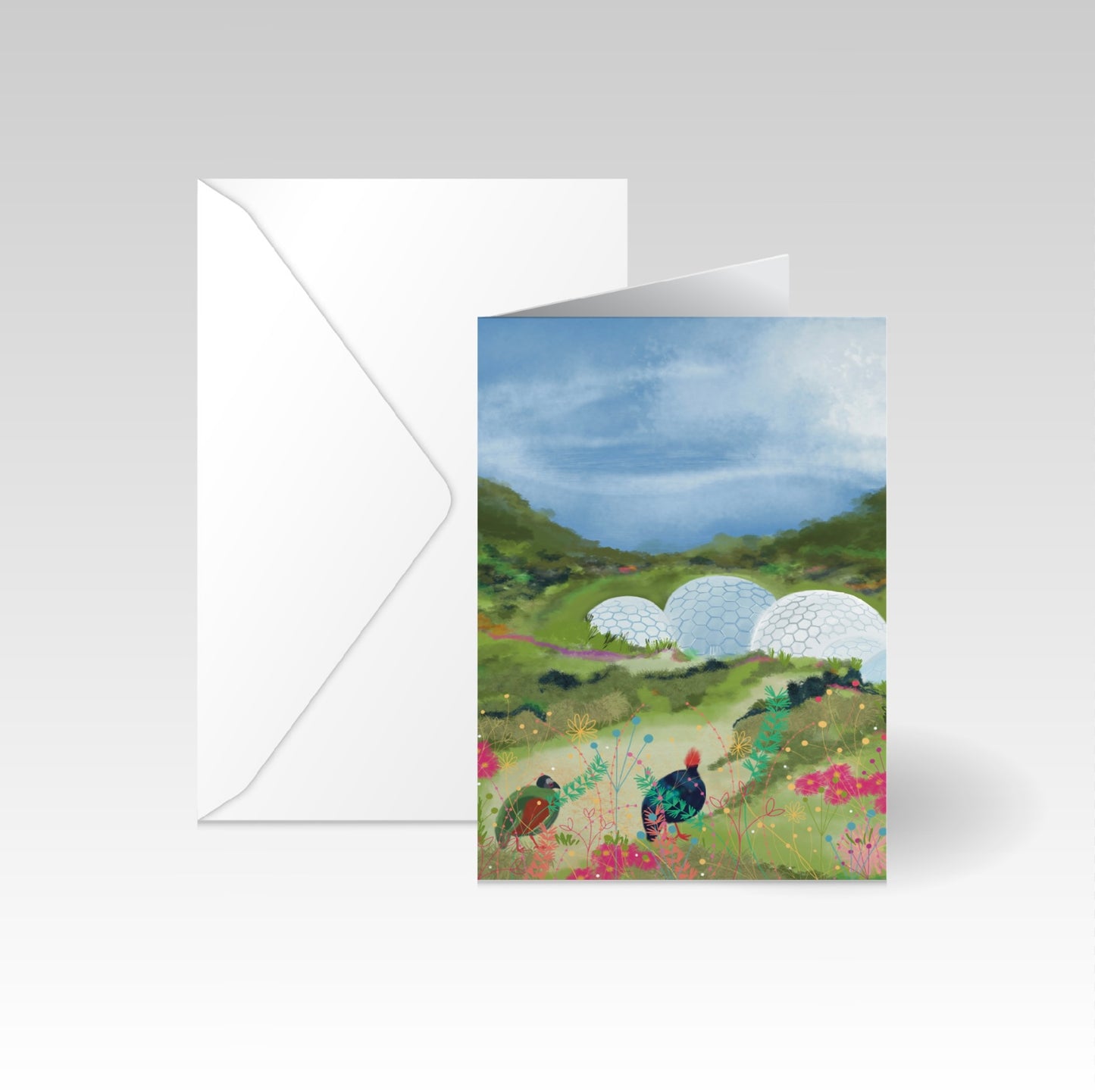Eden Project, Cornwall greeting card A6