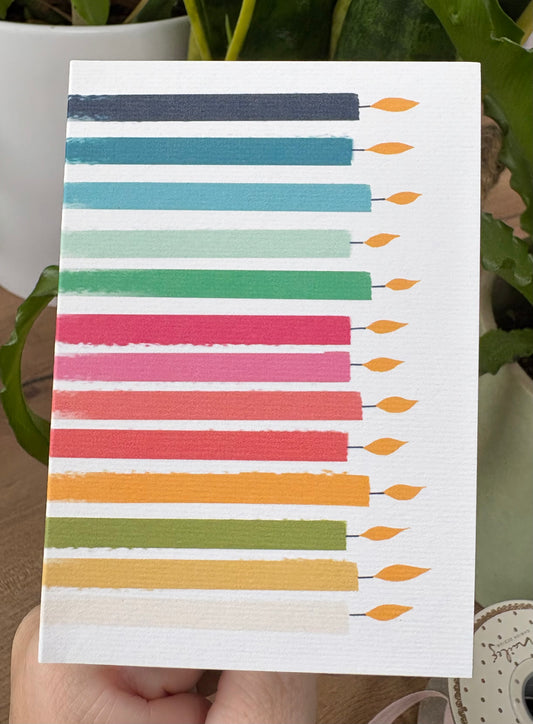 Mini Birthday Candles A7 Card