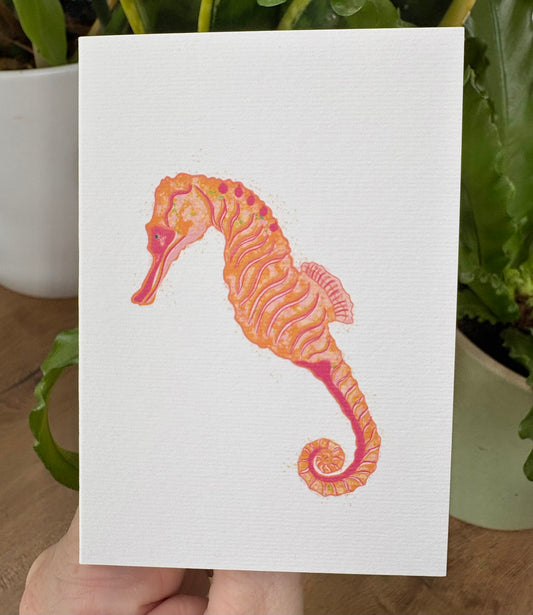 Mini Seahorse A7 Card
