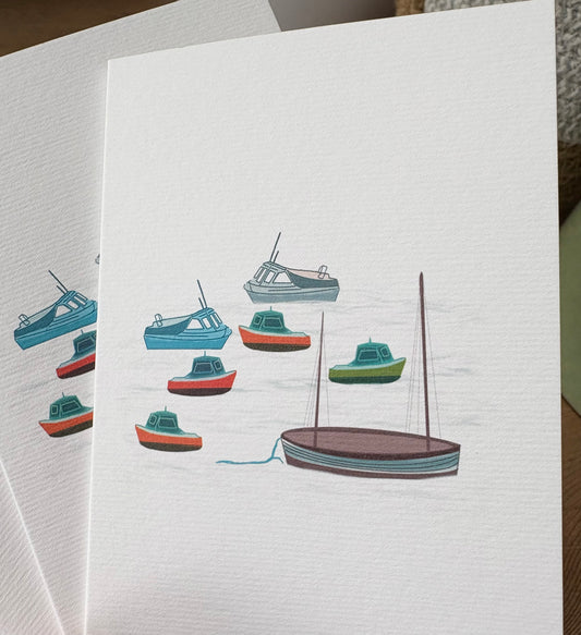 Mini St Ives Boats A7 Card