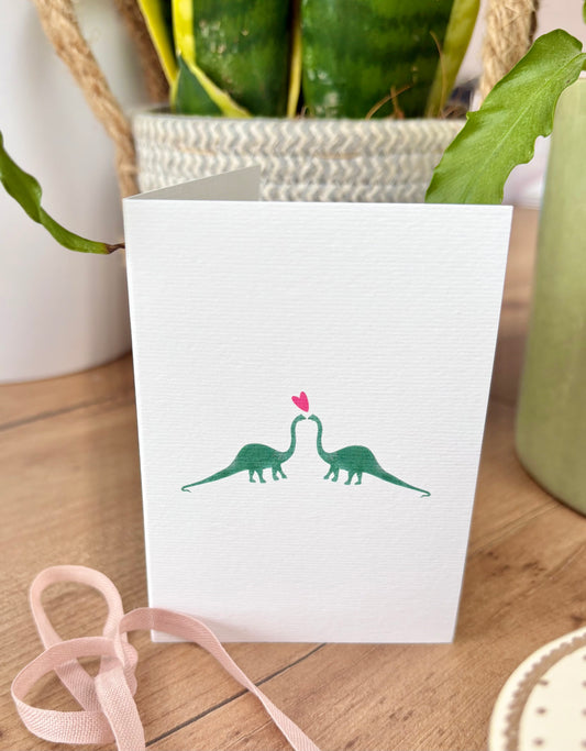 Mini Dinosaur Love A7 Card