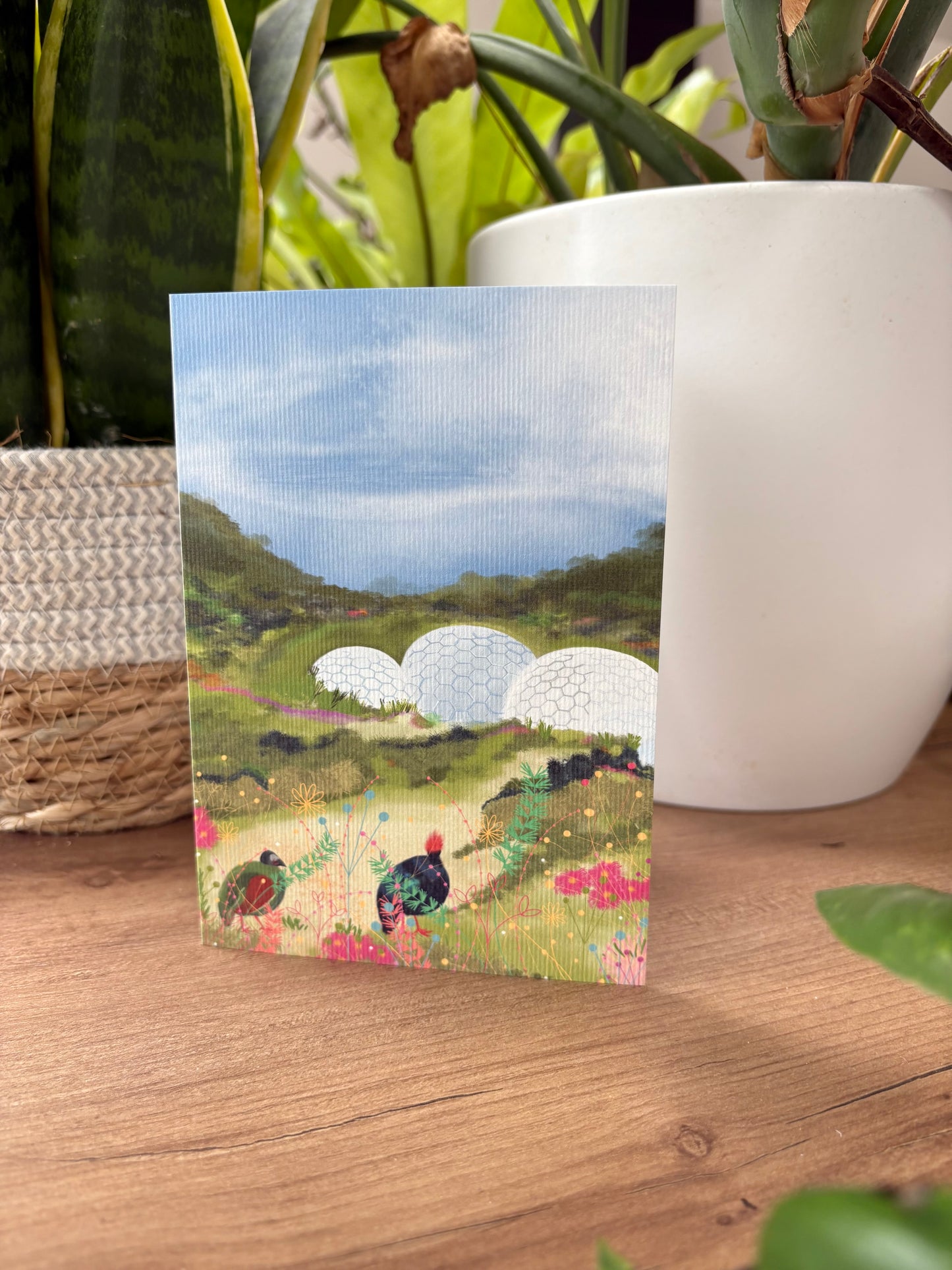 Eden Project, Cornwall greeting card A6
