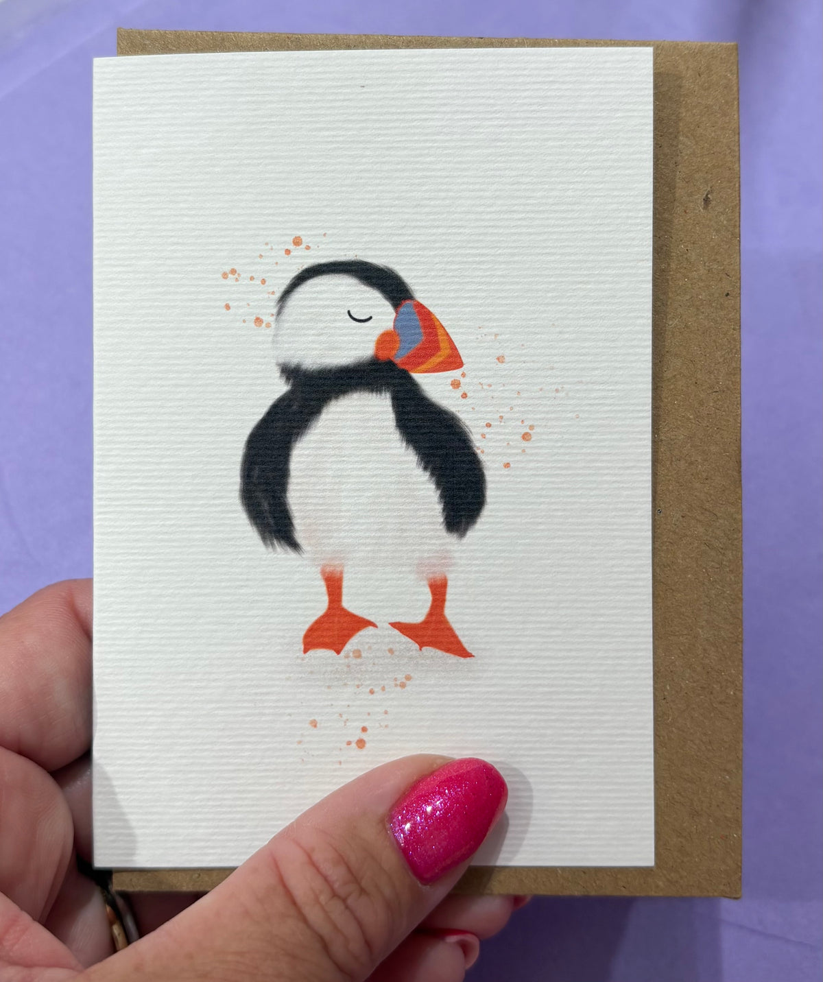Mini Puffin A7 Card