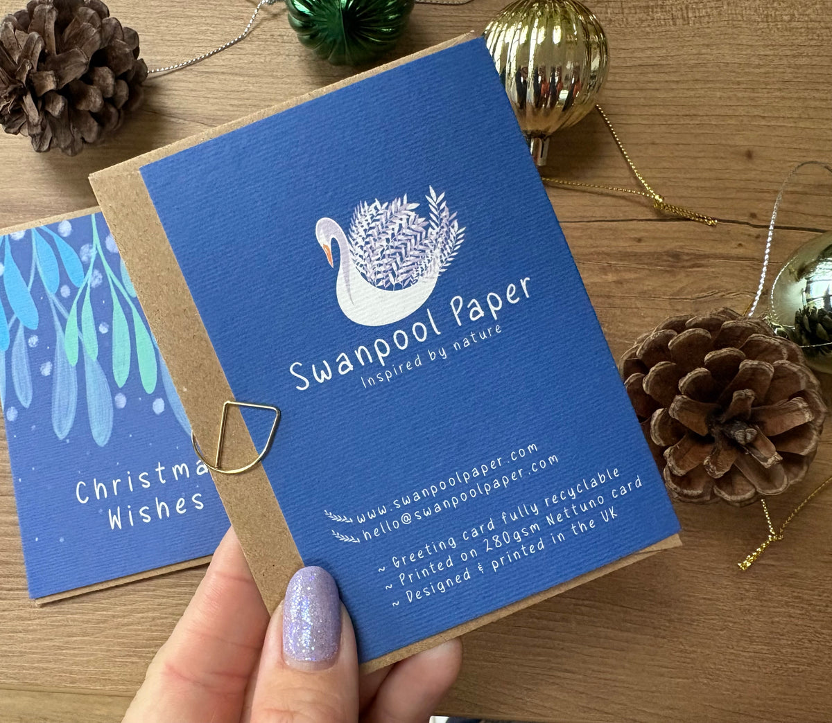 Mini Christmas Mistletoe card