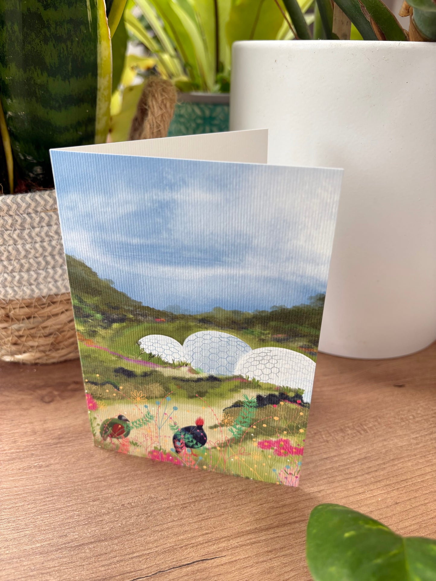 Eden Project, Cornwall greeting card A6