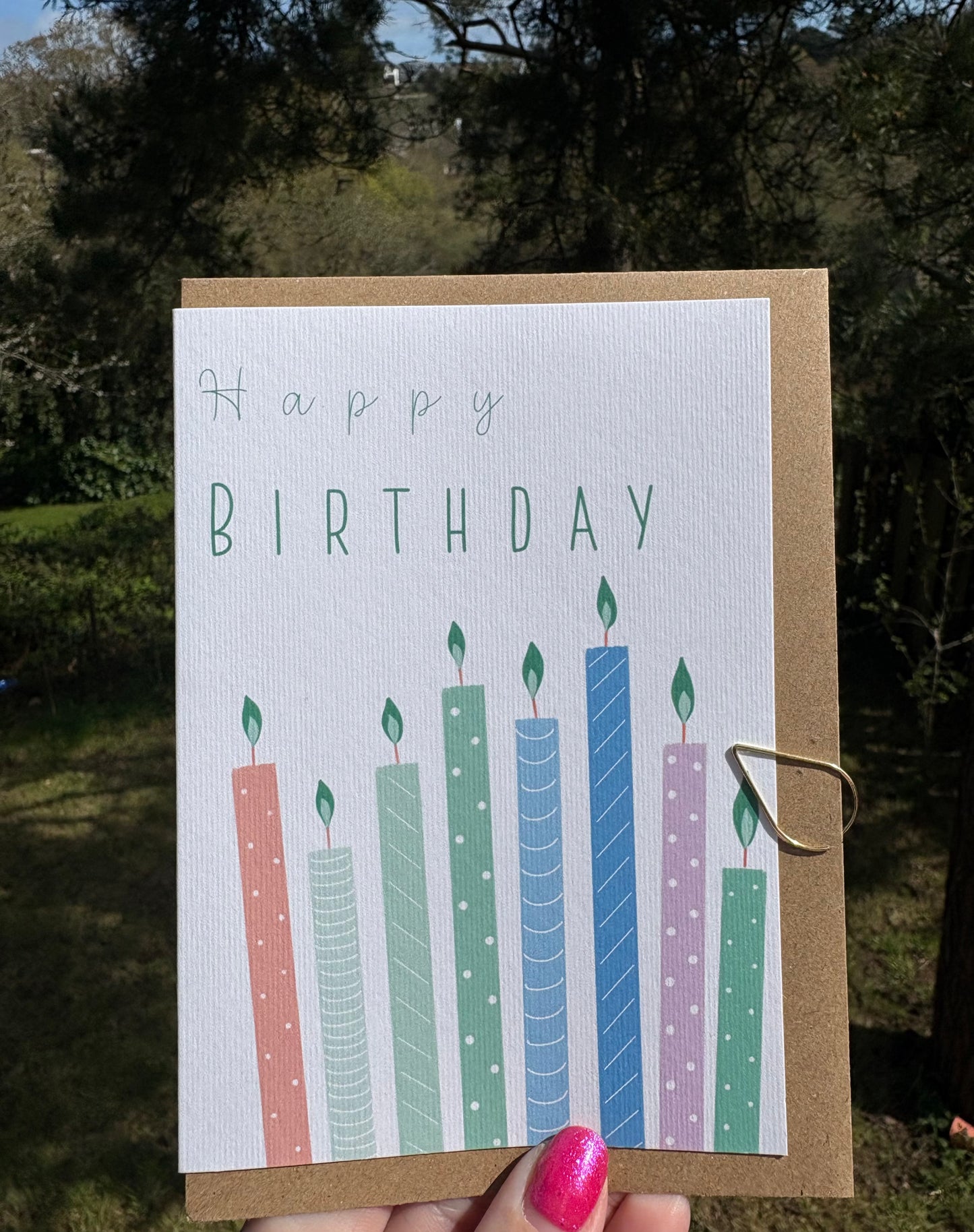 Happy Birthday A6 Candles