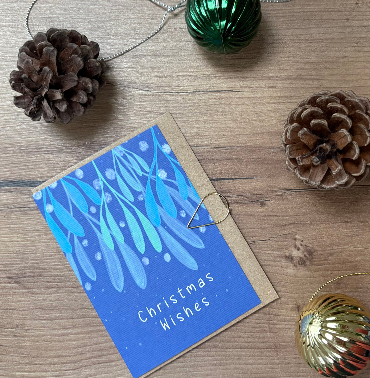 Mini Christmas Mistletoe card