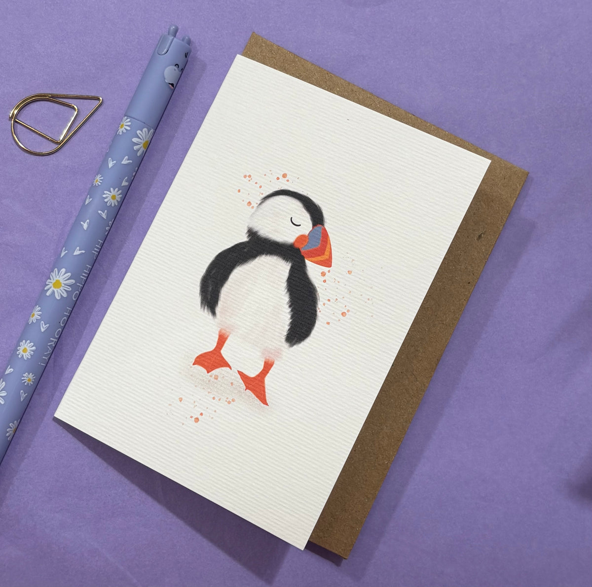 Mini Puffin A7 Card