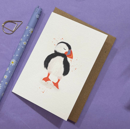 Mini Puffin A7 Card