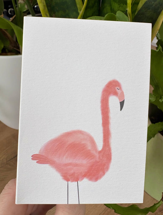 Mini Flamingo A7 Card