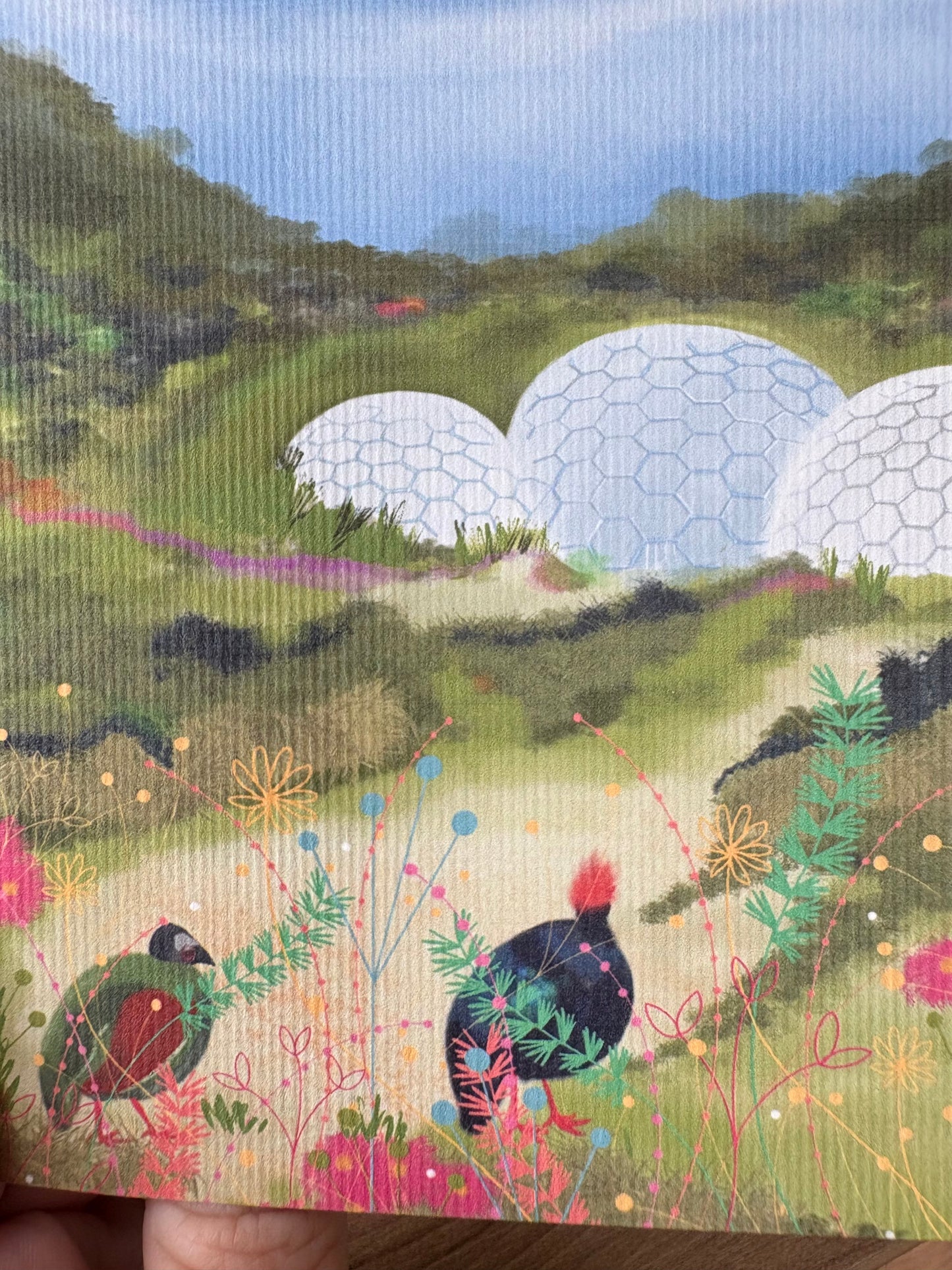 Eden Project, Cornwall greeting card A6