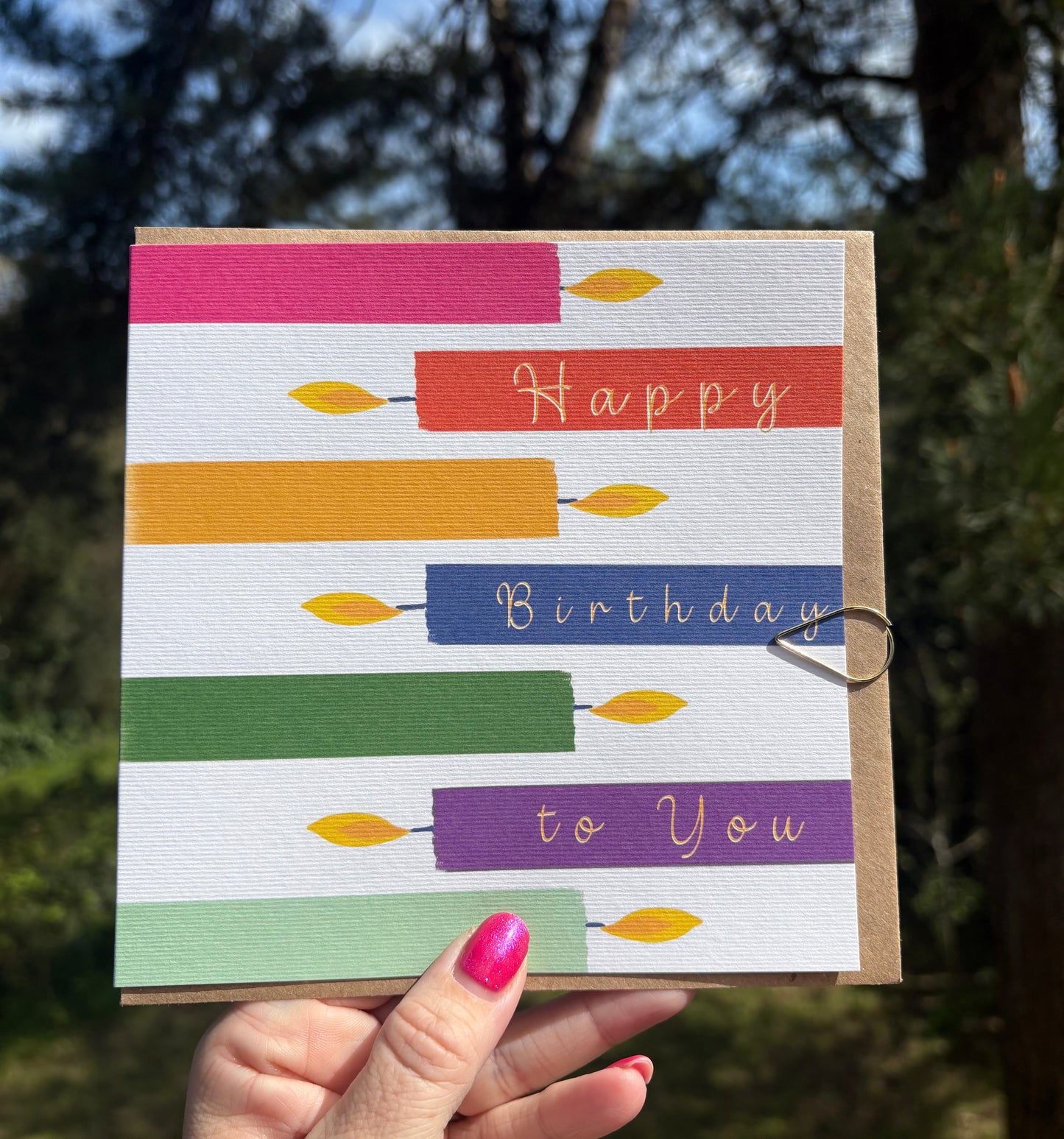 Happy Birthday to you Candles card