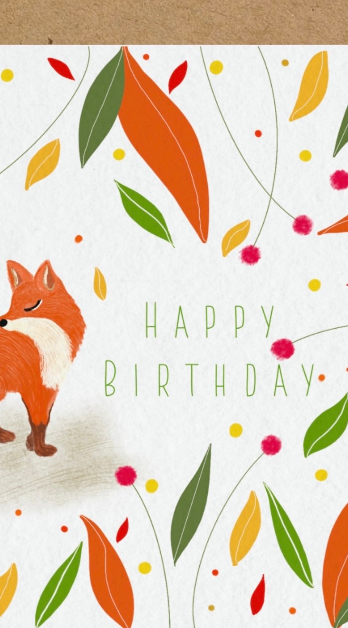 Happy Birthday Fox