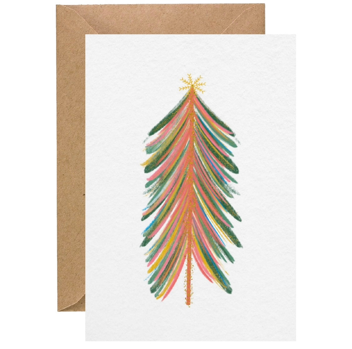 Feathered Tree Christmas card