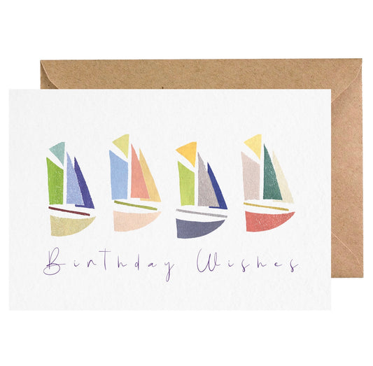 Falmouth Working Boats Birthday Wishes card