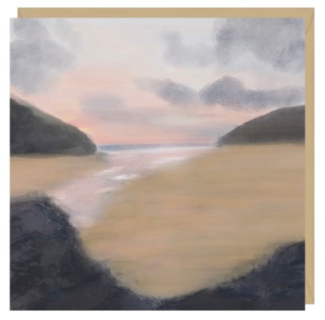 Sunset at Mawgan Porth, Cornwalll card