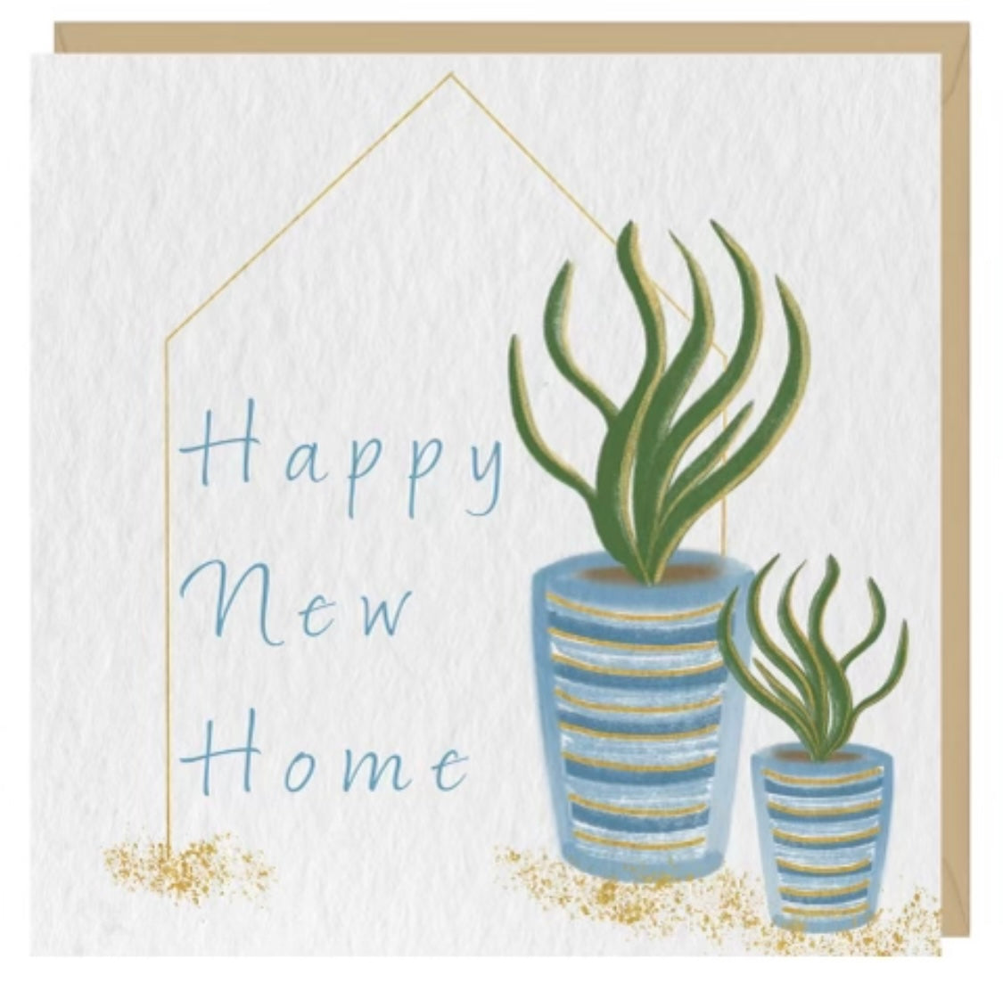 Happy New Home, plants card