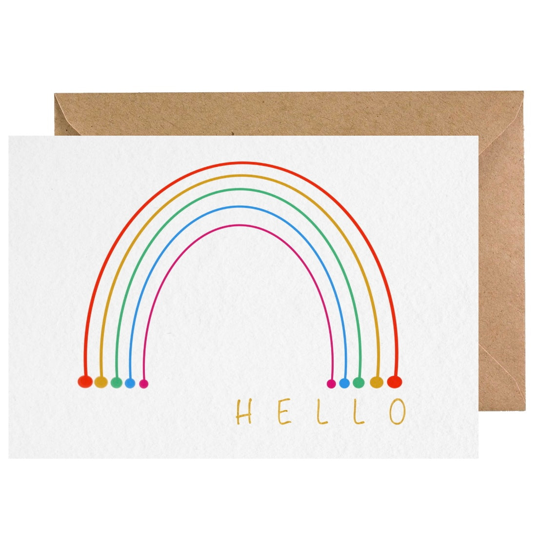 Rainbow Hello Card