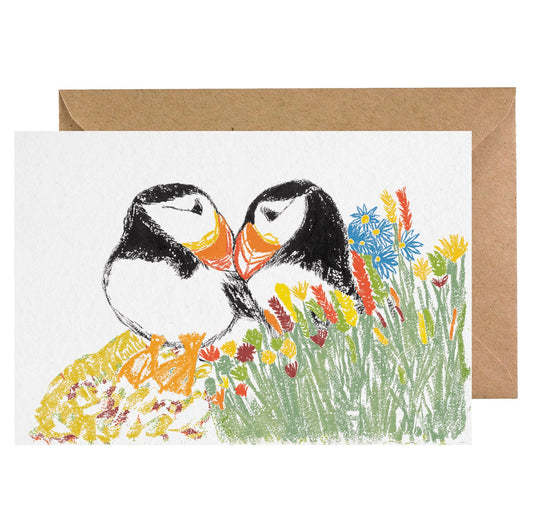 Puffin Love - any occasion card