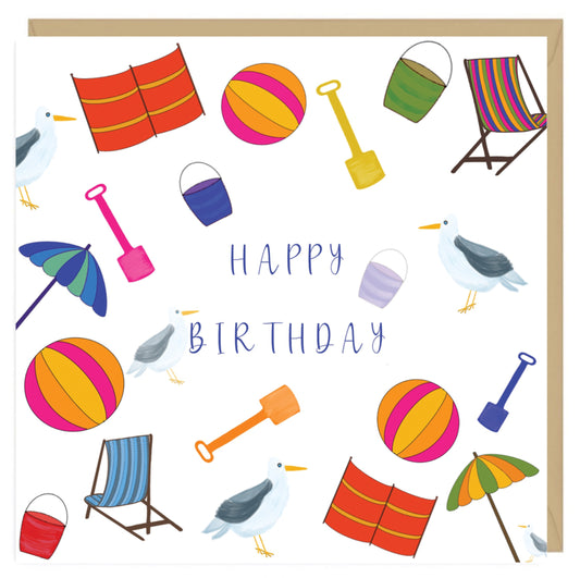 Happy Birthday By the Sea Card